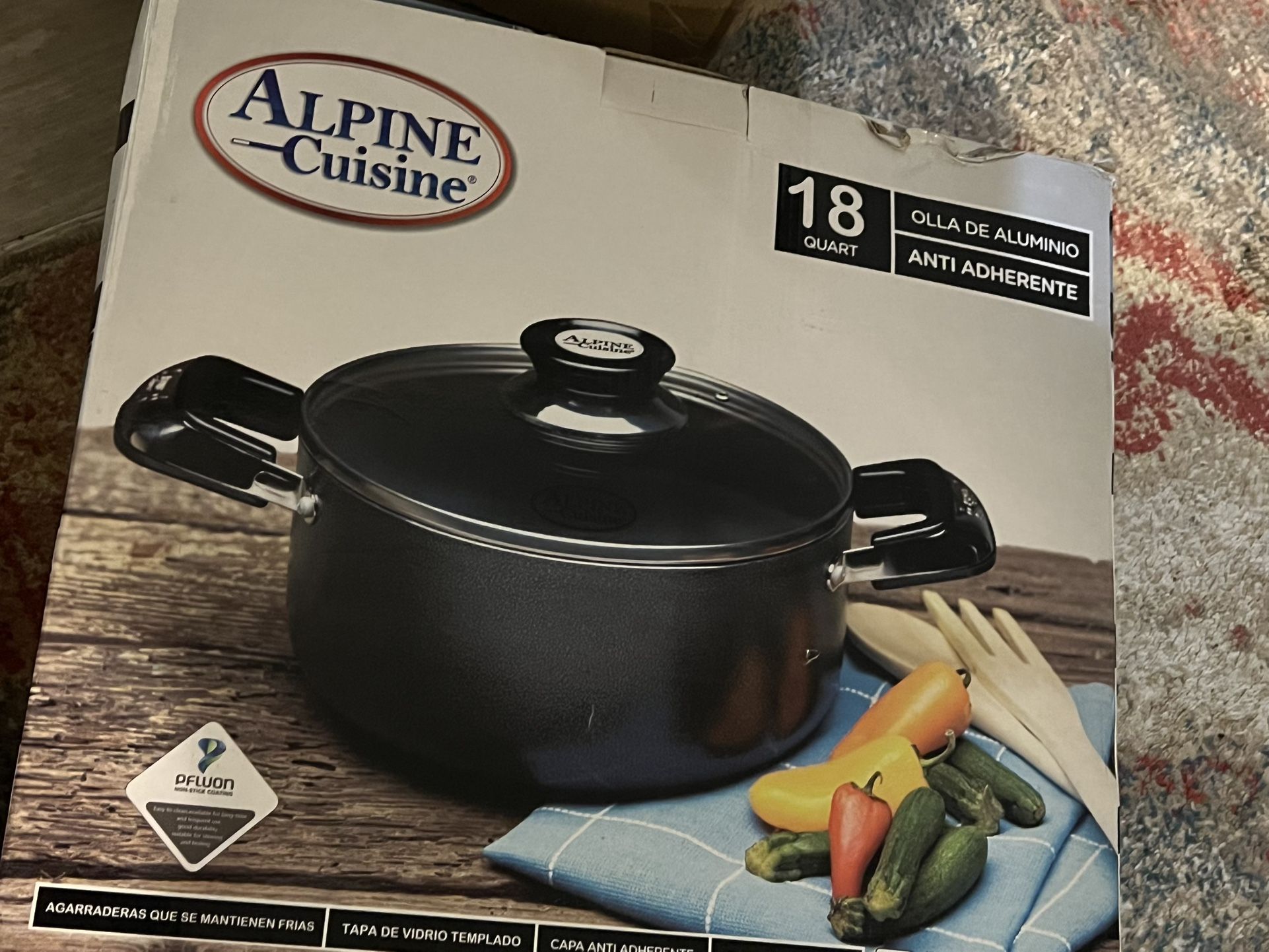 Aramco Alpine Cuisine 18 Quart Gourmet Non Stick Aluminum Dutch Oven