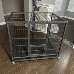 Massive Dog Crate On Wheels