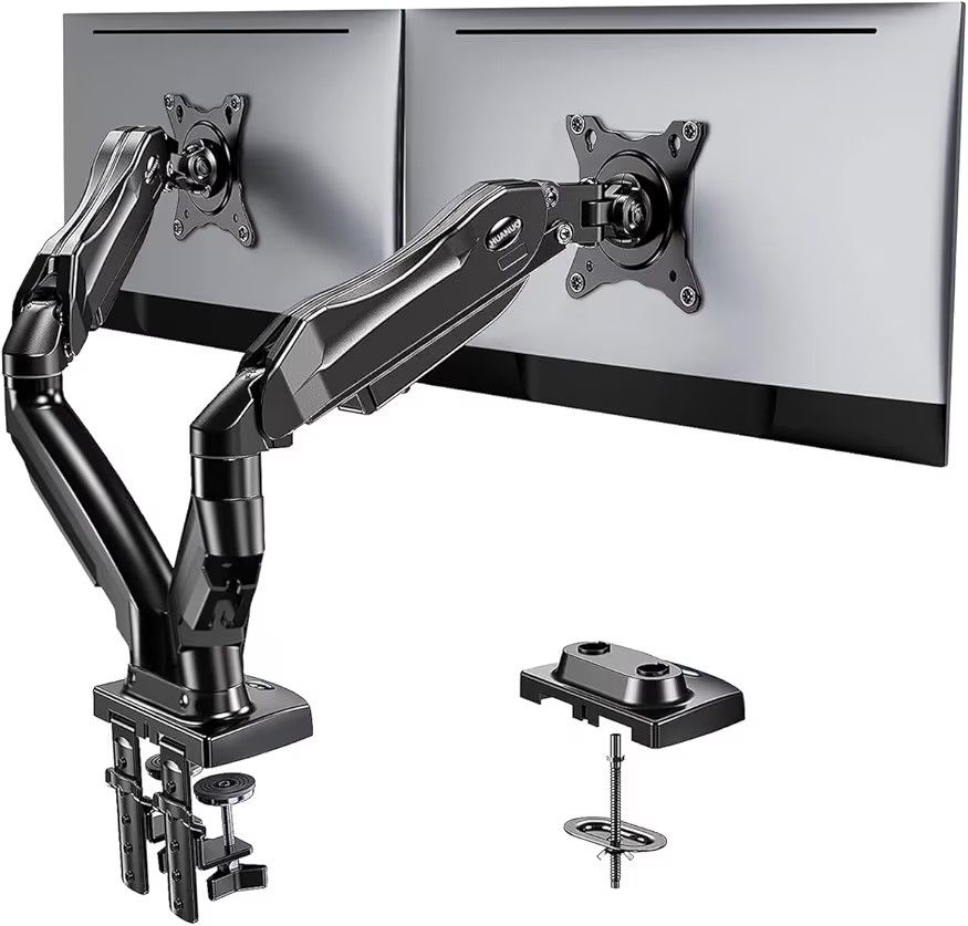 HUANUO Dual Monitor Stand - Full Adjustable Monitor Desk Mount