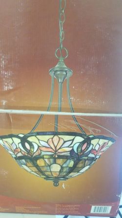 Portfolio Inverted pendant lamp hand crafted art glass