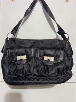Y2K Signature Shoulder Bag Black