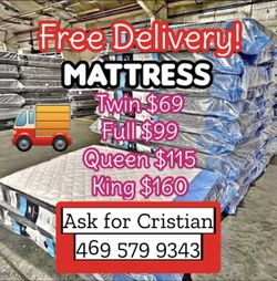 New Mattresses Twin mattress Full mattress Queen mattress King mattress Colchones nuevos Beds