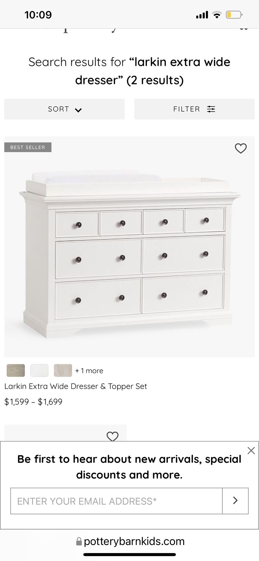 Topper For Pottery Barn Larkin Dresser