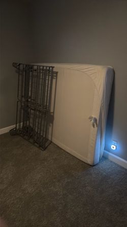 Full Mattress with Metal Bed Frame