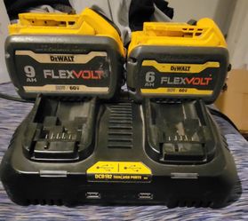 DeWalt FlexVolt Batteries with DCB102 Dual Charger