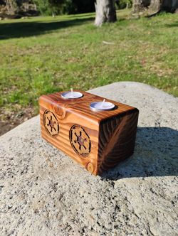 Candle Holder With Sta Wars Galactic Empire Inlays
