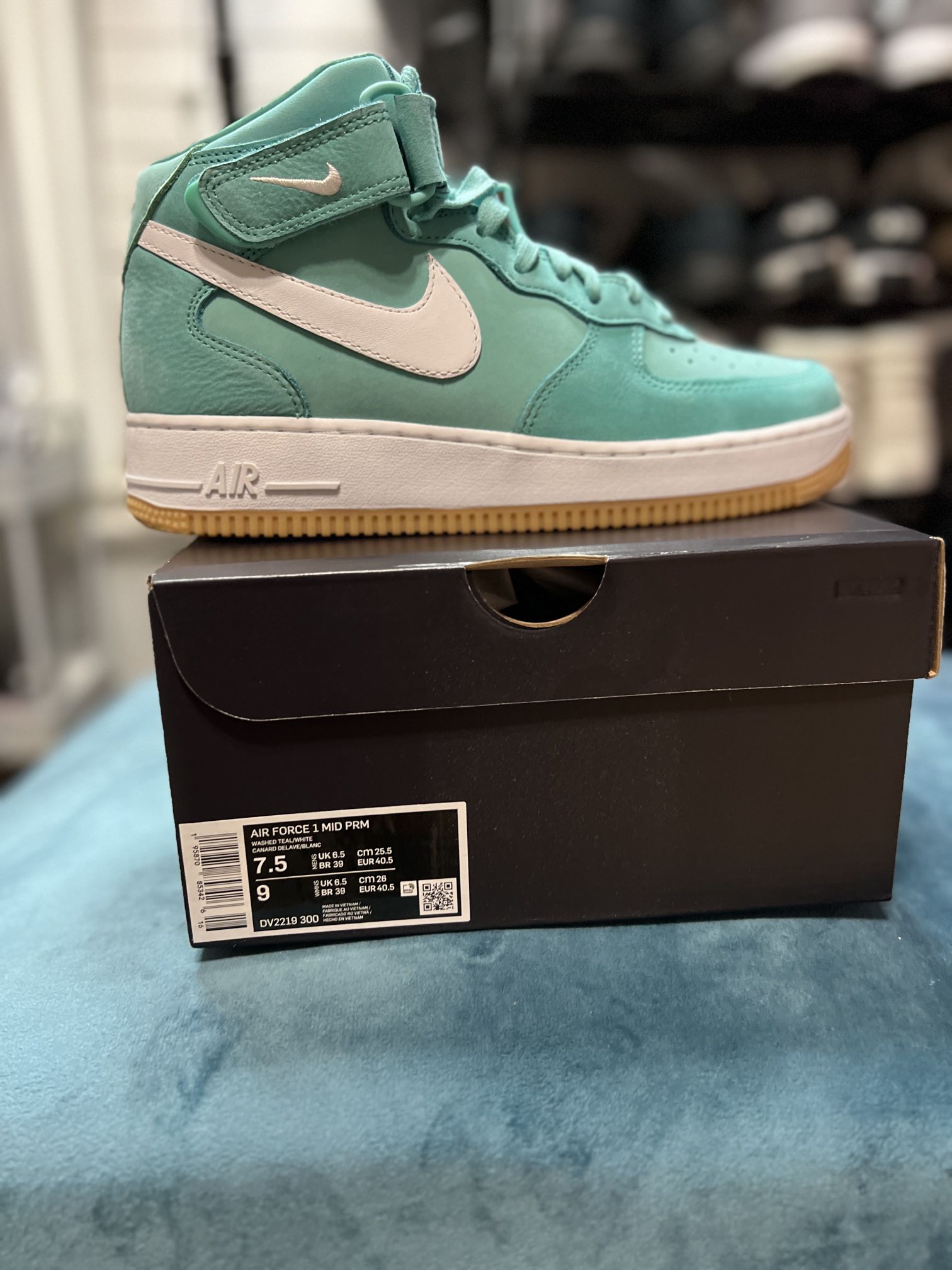 Nike Air Force 1 Mid Washed Teal DV2219-300 Release Info