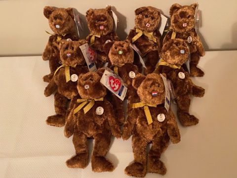 Ty Beanie Babies 2002 FIFA World Cup Champion Bears