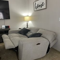 Power Recliner Couch And Loveseat With USB ports