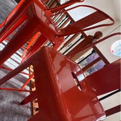 NEW 30” Metal Orange Barstool(s) $30 Each 4 Available 