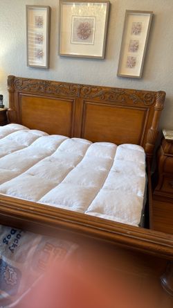 King Sleigh Bed Frame - Solid wood - Century Furniture Brand