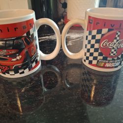 2 Nascar Coca Cola Mugs