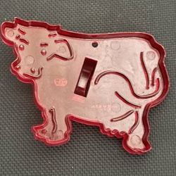 Vintage Red HRM Cow Cookie Cutter