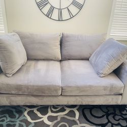 Grey Custom Loveseat