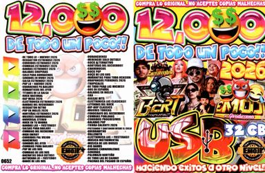 12 MIL CANCIONES EN USB