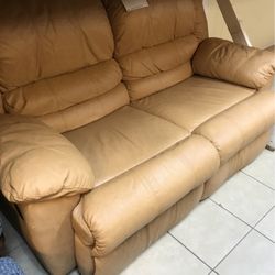 Leather Recliner Loveseat 