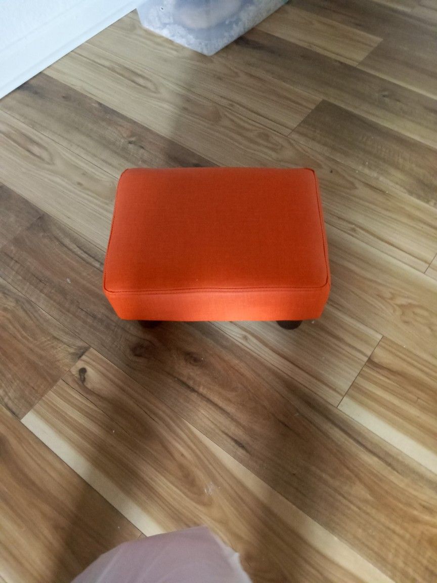 Small Orange Stool