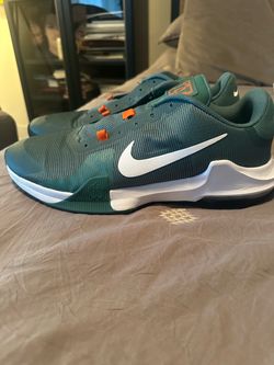 Nike Low-Top Training Sneakers Teal Orange size 14