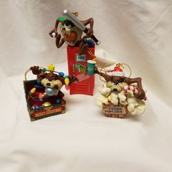 Set Of 3 TAZ  Ornaments
