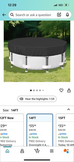 14 Ft Above Ground Pool Cover