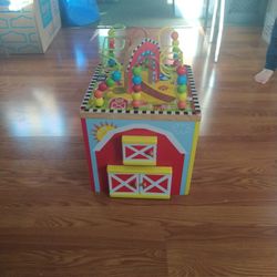 Wooden Kids Barn Yard Toy