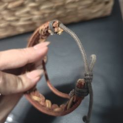 Leather Bracelets   Set Of Two 