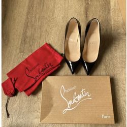 Christian Louboutin Pigalle Size 37 EU Black patent