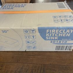 Brand New Fire Clay Farmhouse Sink