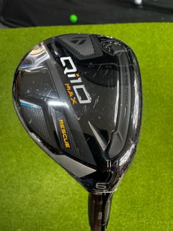 ⛳ NEW IN PLASTIC! TaylorMade Qi10 MAX 6 Hybrid — Stiff — Headcover Included!
