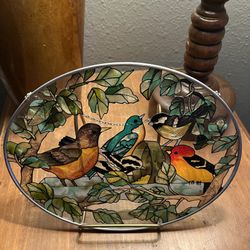 Small Stained Glass Bird Art