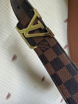 Louis Vuitton Damier Ebene LV Initiales Belt