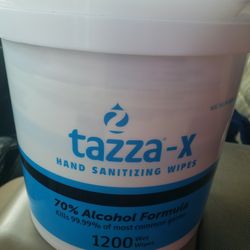Tazza-x hand sanitizing wipes 1200 wet wipes count