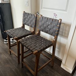 Wooden Counter Stools Set Of 2