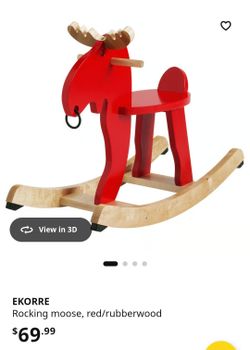 IKEA EKORRE rocking moose toy