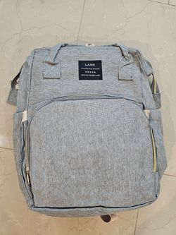 Land Traveling Share Gray Diaper Backpack