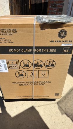 GE Appliances Washer Dryer Combo in box