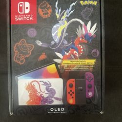 Nintendo Switch Pokemon Scarlet And Violet Edition OLED