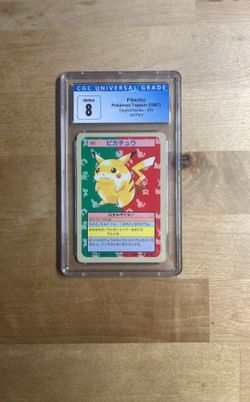 Pokémon Topsun Pikachu Blue Back CGC 8