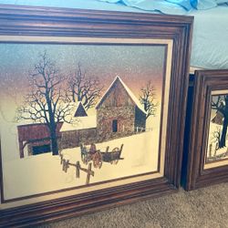 H.Hargrove Original Oil Painting All 4 Set