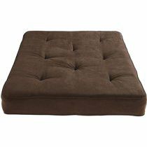 8" Independently-Encased Coil Premium Full Futon Mattress, Brown. In box