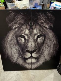Lion wall art canvas