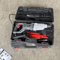 800W Rotary Electric Hammer Drill with 4 Modes, SDS-Plus System, Chisel Hammer and Drill Bit Set