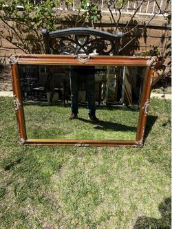Large Ornate Baroque Style Wall Mirror