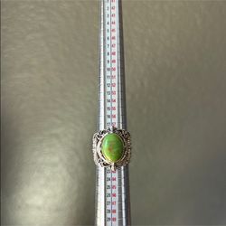 Women Ring With Green Stone