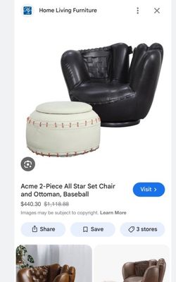Baseball furniture kids room decor