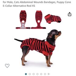 Dog Anti- Lick Suit For X Small Male Dog