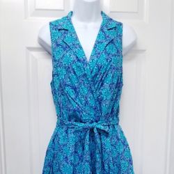 Evan Picone Floral Dress Sz 14
