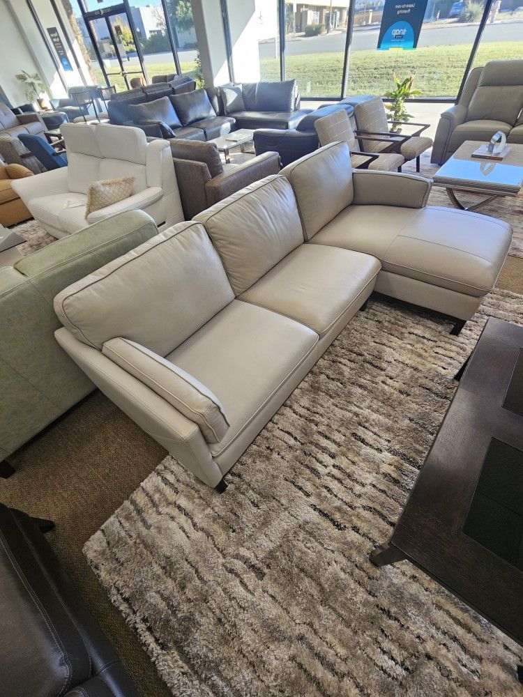 2-pc Leather Sectional Sofa-Virton 