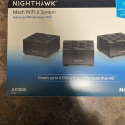 NETGEAR Nighthawk AX1800 Mesh WiFi 6 System (MK63 100NAS) - Like New! 