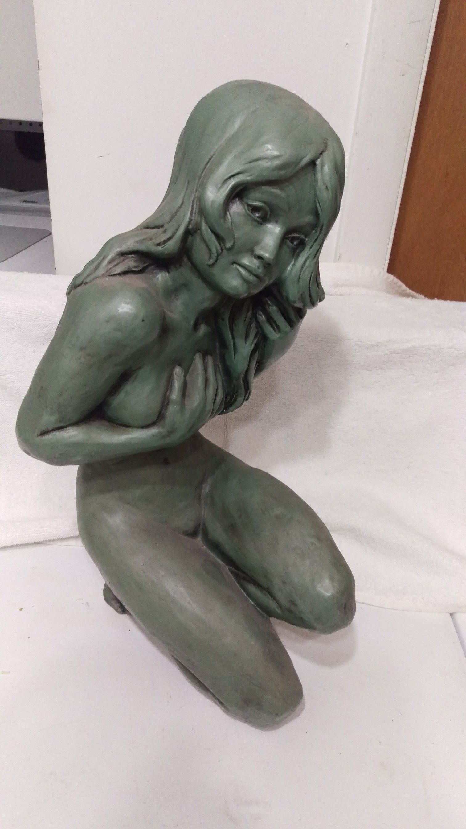 1961 Kneeling Woman Statue 725 Universal Statuary Corp Chicago 22